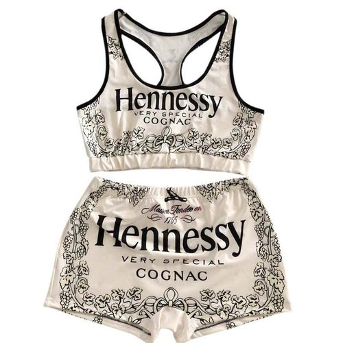 2pcs women polyester set with short| HENNYTHING IS POSSIBLE