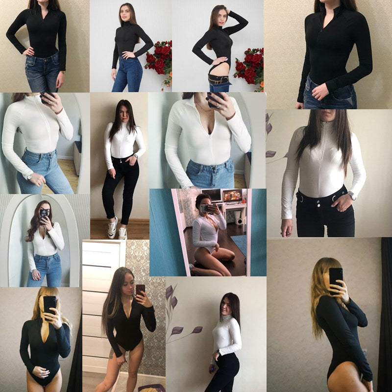 Sexy Sheath Velvet Rompers Women Bodysuit Long Sleeve Regular