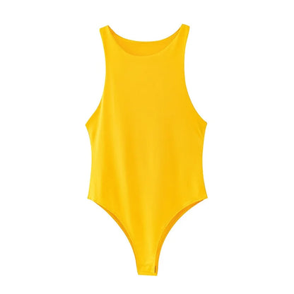 summer solid sexy bodycon women bodysuits female color variety